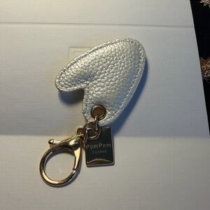 PomPom London Silver Heart Key Holder